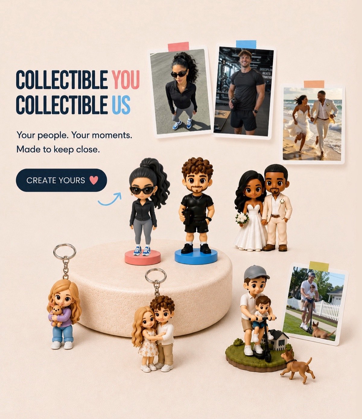 Figurine personne personnalisée — transformez votre photo en figurine
